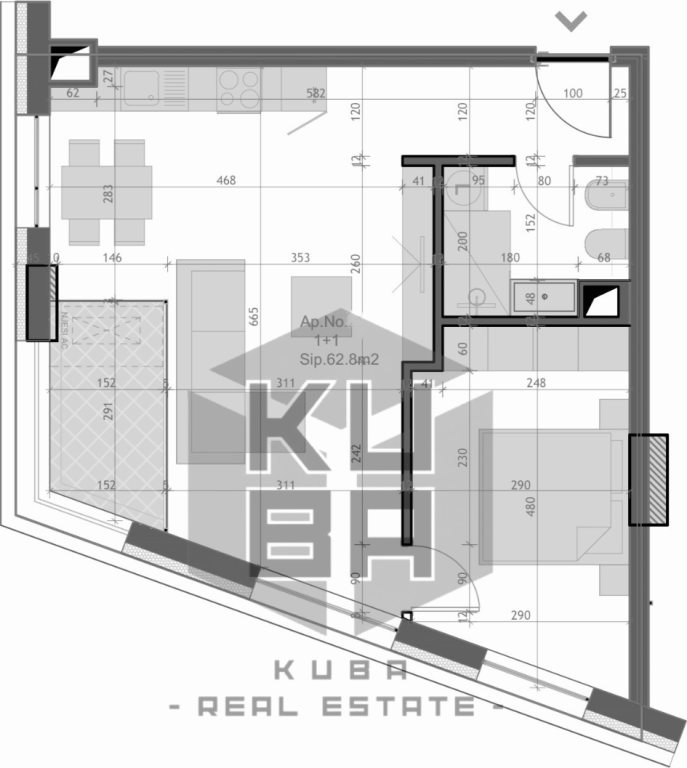 Apartament 1+1 pranë 📍Kryëzimi i Farmacisë 10.  147'000€ i negociueshëm