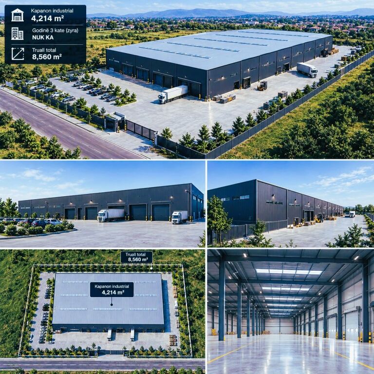 🏭 **CAPANNONE INDUSTRIALE IN VENDITA – VORË**