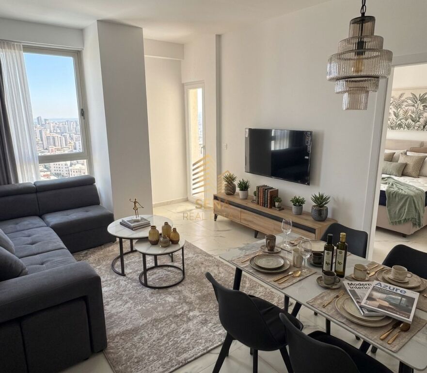 For rent, 1+1+balcony apartment, Aura Complex, 60,000 Lek/month