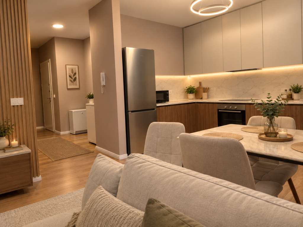 Rent, 1+1 apartment + balcony, New Bazaar, 70,000 Lek