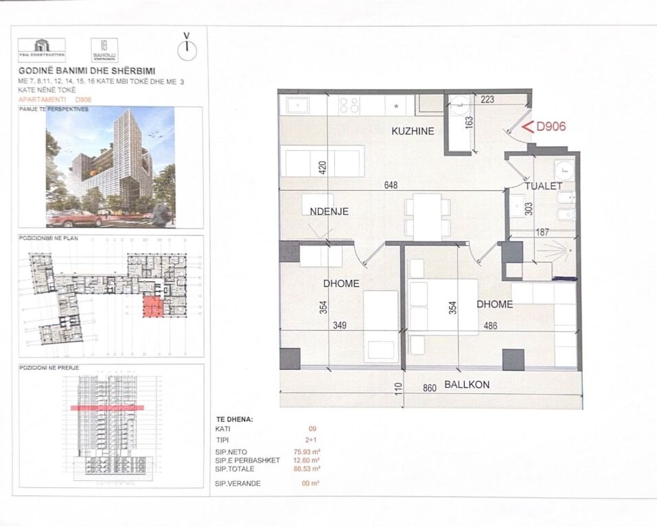 2+1 APARTMENT FOR SALE IN DON BOSKO