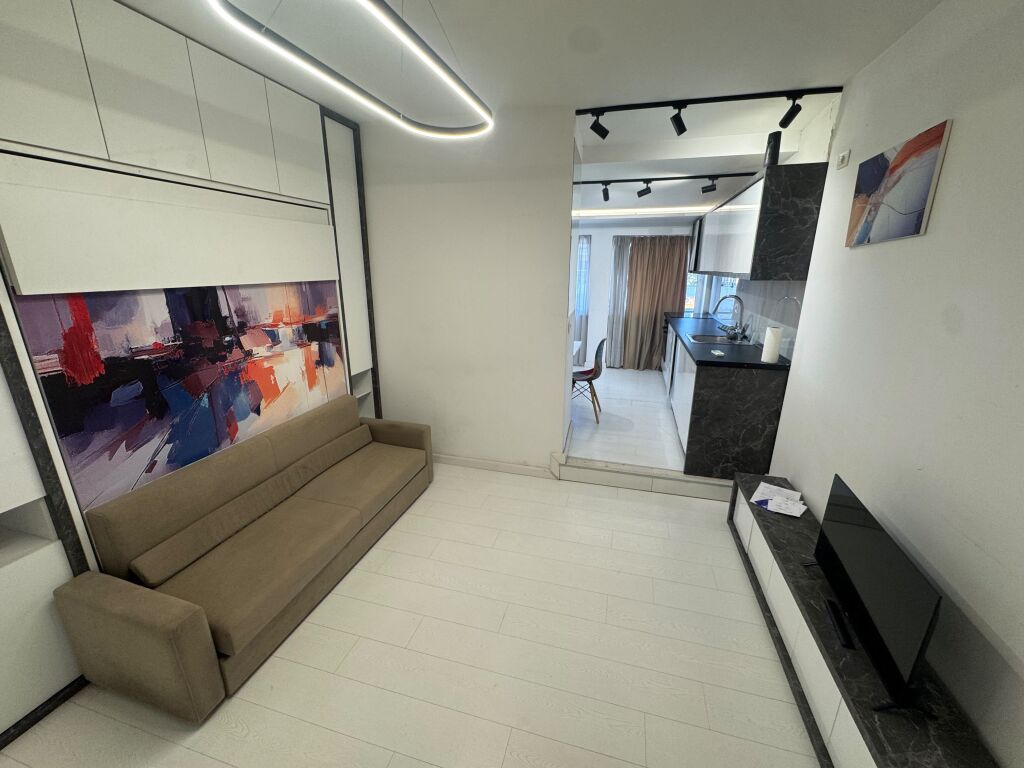 Studio apartment for rent  Delijorgji Complex (the old one)  11th floor with elevator  Price 45000 lek