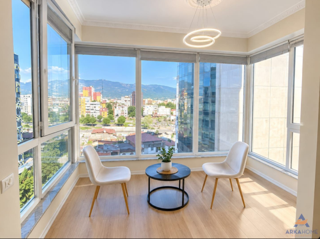 APPARTAMENTO 1+1 CON BALCONE IN AFFITTO "COMPLESSO URSLUGA, EX STAZIONE FERROVIARIA" 70.000 LEKE