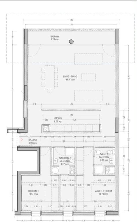 Shitet apartament 2+1+2 tek By Long Hill Residence , Teg , Lunder , Farke , Mjull-Bathore .