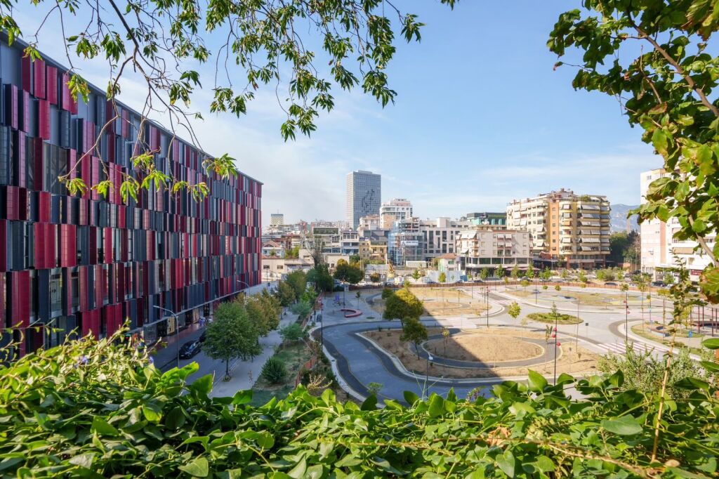 Luxury 1+1 apartment for rent at Orbital Complex, Arena Stadium, Air Albania Stadium, Elbasan Street.