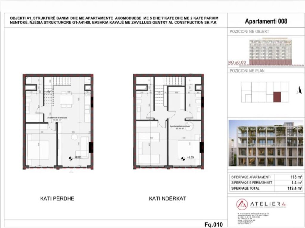 850€/m² pagamento totale ~Mes Pishave Residence a Mali i Robit