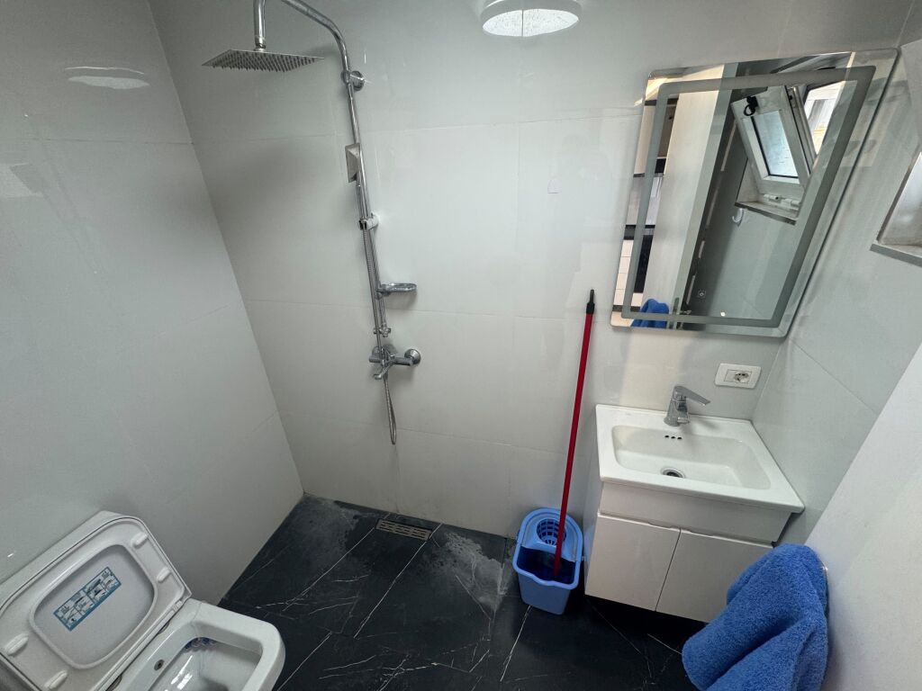 Studio apartment for rent  Delijorgji Complex (the old one)  11th floor with elevator  Price 45000 lek