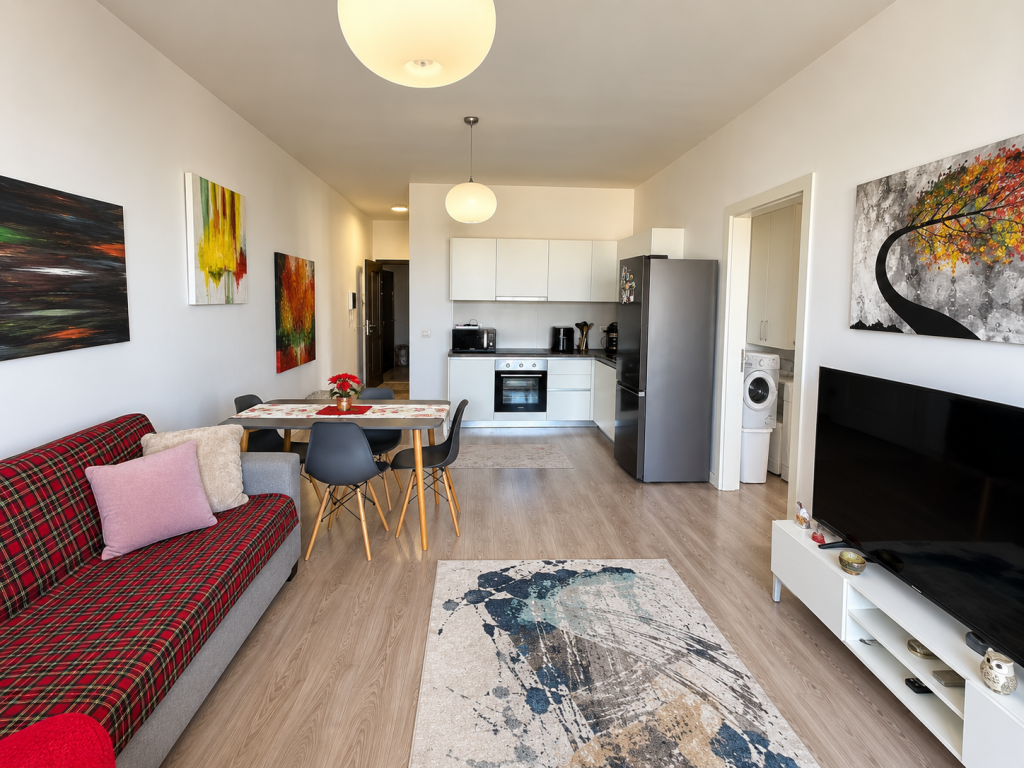 For sale, 1+1 Apartment + Parking Space, Fusha e Aviacionit, Tirana.