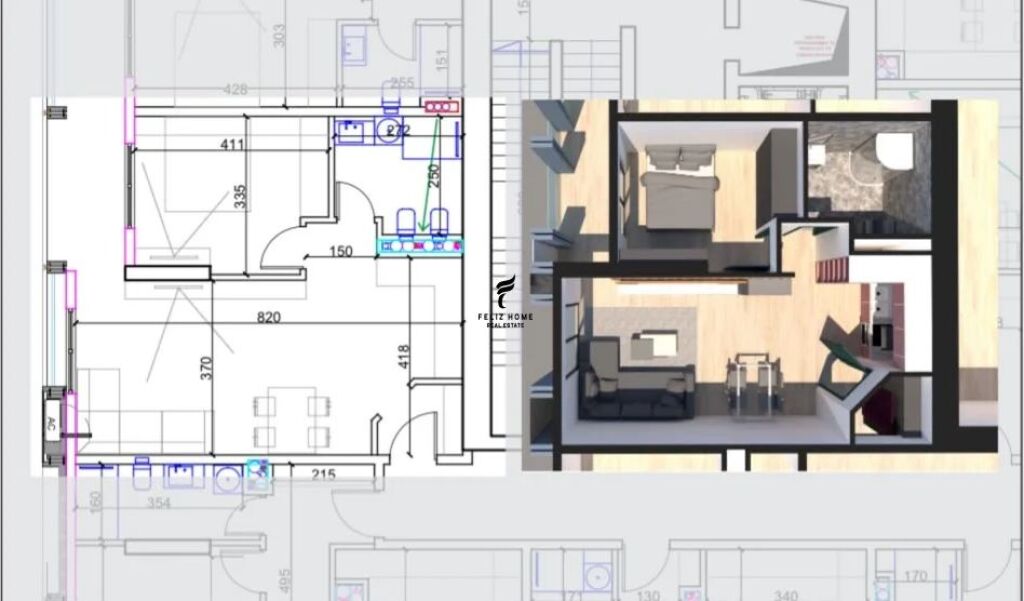 SHITET APARTAMENT PREMIUM 1+1 PARKU OLIMPIK 235.000 EURO FH-99864