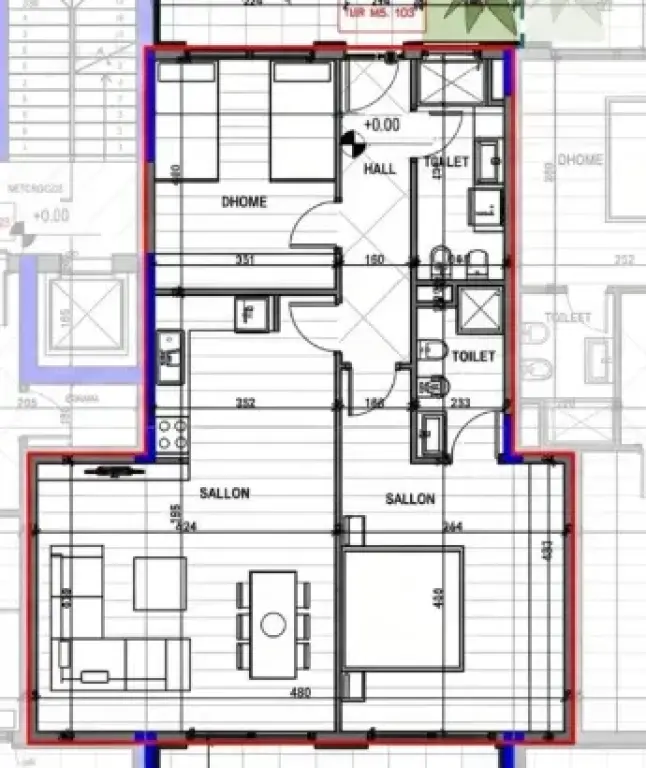 Shitet apartament 2+1+2 Poste Parkimi tek Liqeni i Farkes , Farke .
