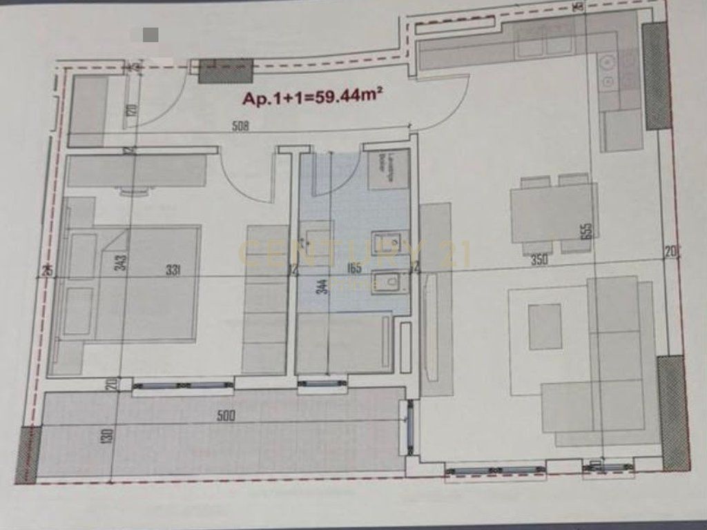 1+1 Apartment for Sale Ring Side Residence Paskuqan