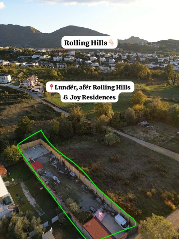 # FOR RENT: 1,000m² Land 📍Lundër - Near Rolling Hills &amp; Joy Residences | 10 Minutes from TEG / Motorway