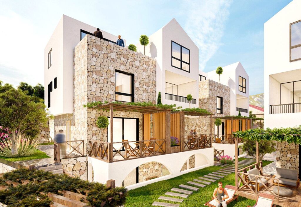 Appartamento 1+1 con veranda a Stone Village, Qeparo – AP16