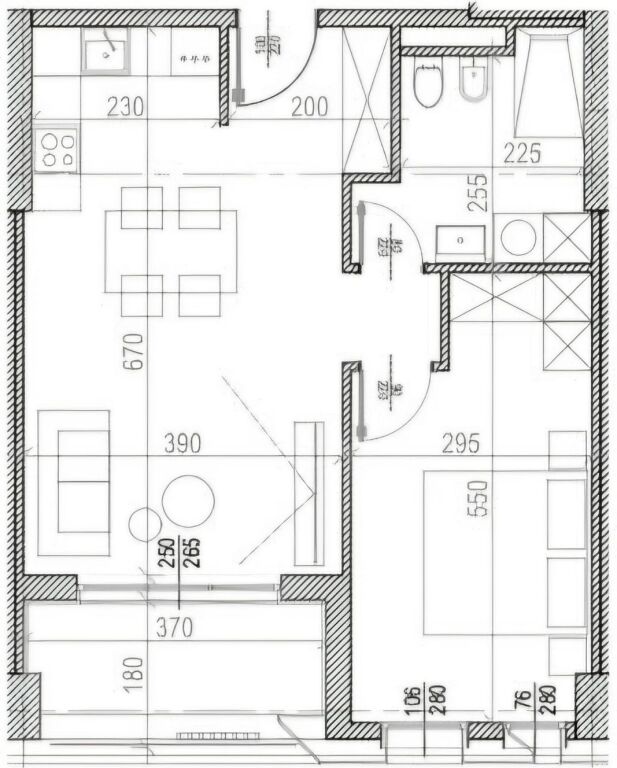 1+1 apartment for sale at Riverside Residence , Unaza e Re , Ish Fusha e Aviacionit .
