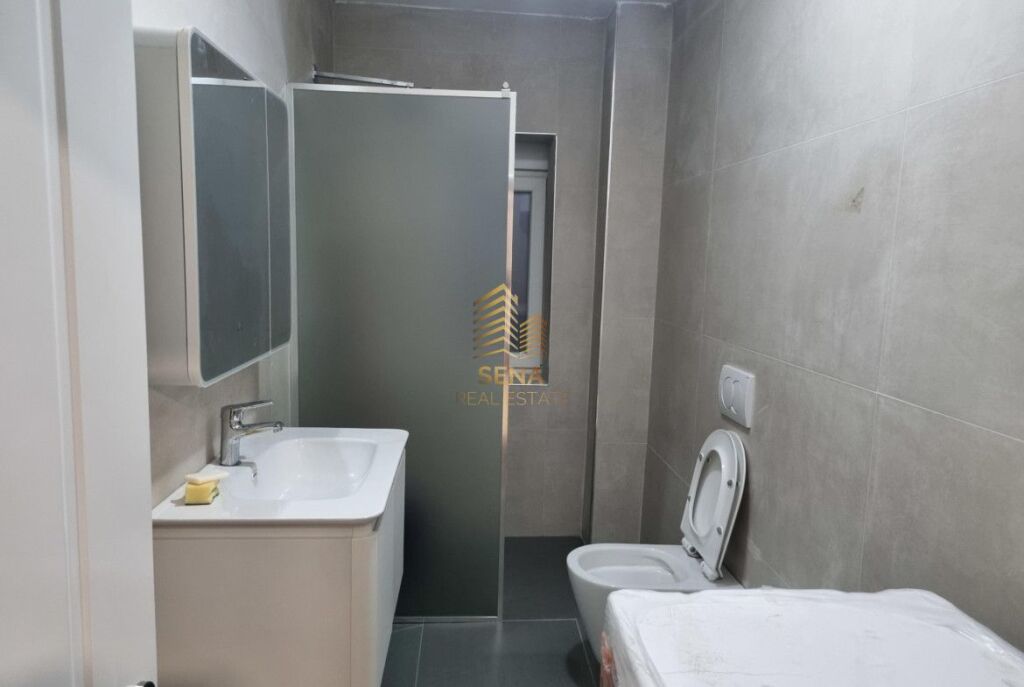For rent, 2+1+balcony apartment, partially furnished, Ali Demi, 50,000 lek/month