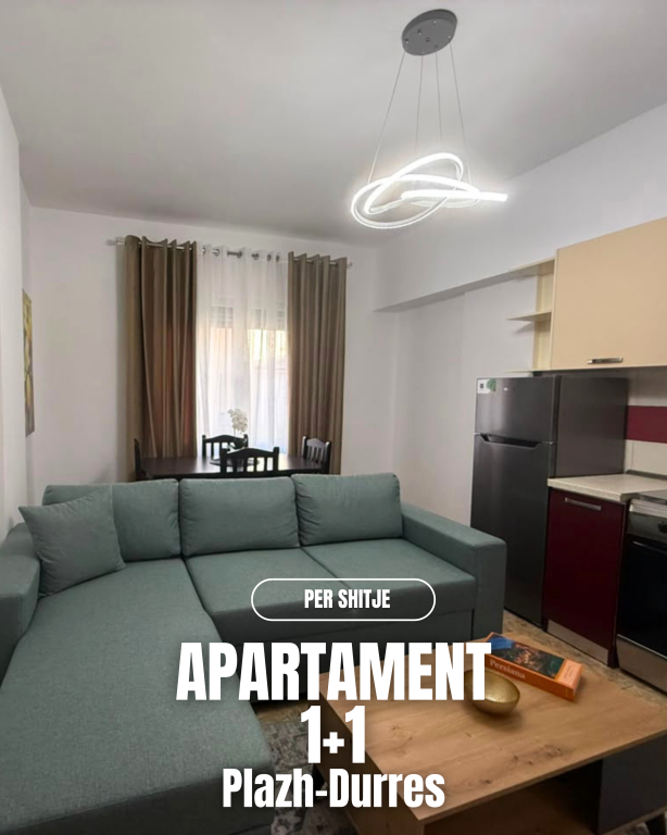 1+1 Apartment for Sale in Plazh near Rrota e Kuqe, Durrës