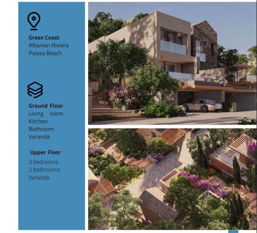 🏡 SHITET VILË NË GREEN COAST – PALASË  🌊 Horizon Twin Villa – G13-5