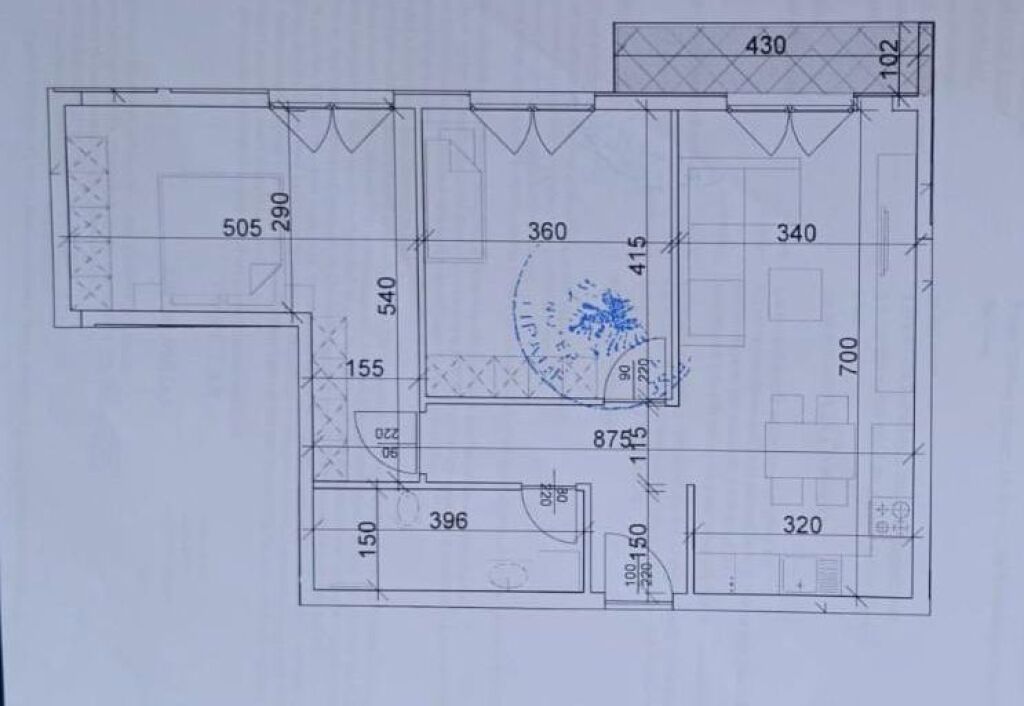 2+1 apartment for sale at Aura Residence in Laprake.