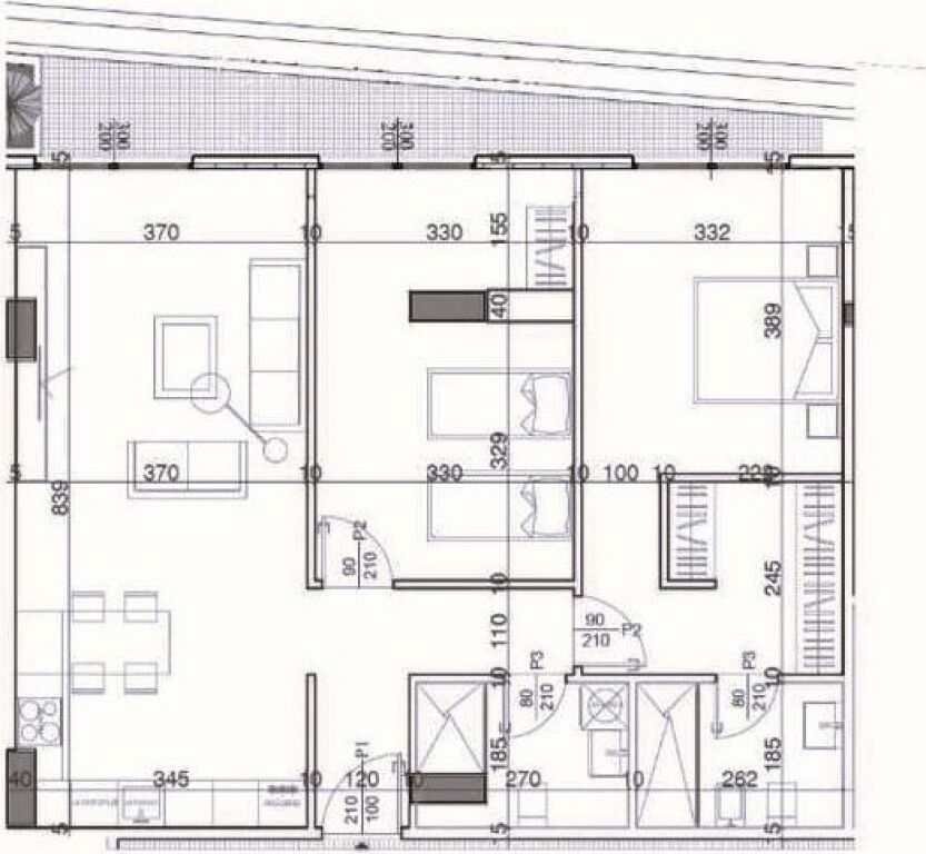 **FOR SALE 2+1+2 APARTMENT WITH VERANDA – YZBERISHT**