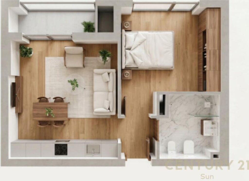APPARTAMENTO 1+1 IN VENDITA DIETRO CASA ITALIA 84,800 € 7,683,000 Lekë