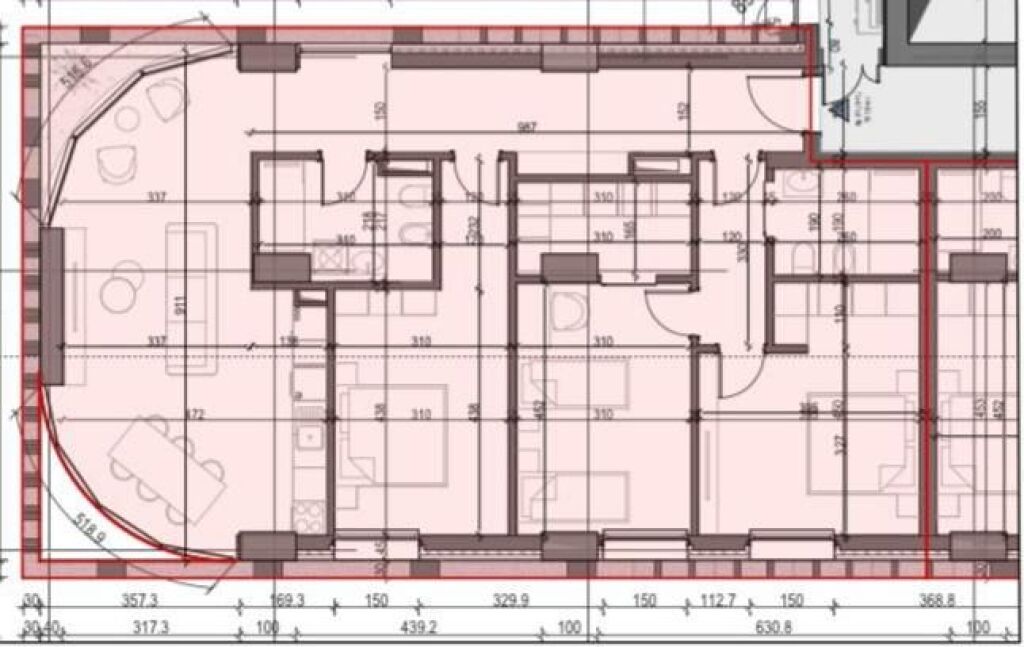 Appartamento 3+1 in vendita a Komuna e Parisit.