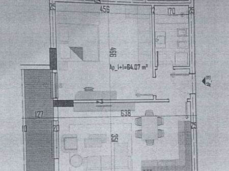 Apartment 1+1 for sale in Kamez 53,000 euros.