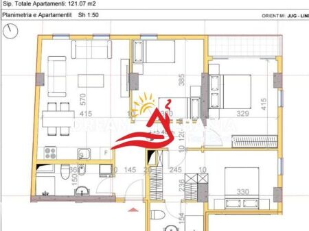 Apartament 3+1 ne shitje ne Rrugen e Elbasanit prane Ambasades Amerikane ne Tirane (ID 41211788)