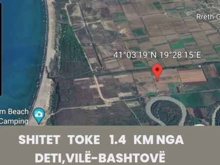 Villa Bashtoves, Terreno in vendita, 1.4 km dal mare