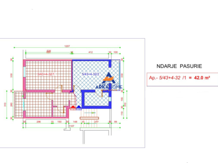 FOR SALE STUDIO 42M2 "MYSLYM SHYRI".