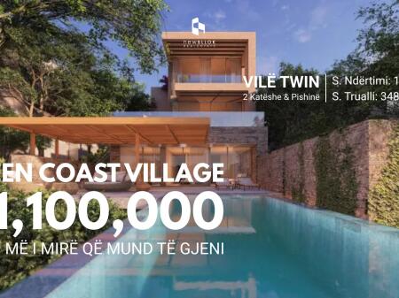  IN VENDITA: VILLA GEMELLA GREEN COAST II  193m² di Costruzione & 348m² di Terreno + Piscina Privata  Proprio accanto al Salt / Vista Mare Totale 