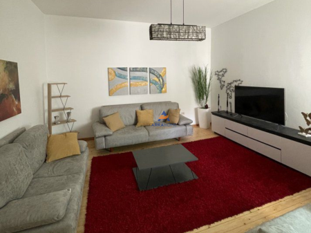 FOR RENT APARTMENT 1+1+YARD "MYSLYM SHYRI" 600 EURO (PARKING INCLUDED).