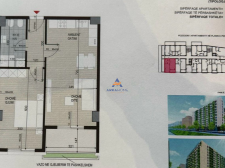 SHITET APARTAMENT 1+1+BALLKON "ISH FUSHA AVIACIONT" 122.500 EURO.