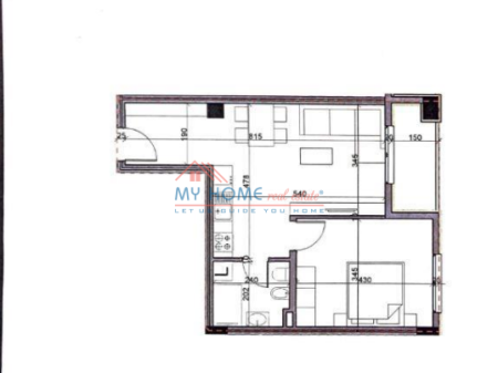 Apartament 1+1 ne Shitje ne Paskuqan
