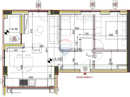 Apartment 2+1 for sale in Kinostudio, near TV Klan. ID: 530561001-176