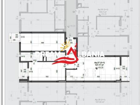 Apartament 2+1+2wc+3Ballkone ne shitje tek Fusha e Aviacionit, rruga Simon Gjoni (ID 41212061)