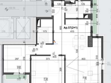 IN VENDITA APPARTAMENTO 2+1+BALCONE "VIA SULEJMAN DELVINA, PIAZZA WILLSON" 445.680 EURO