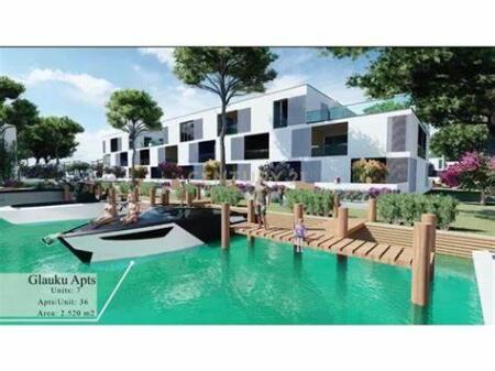 Apartment 2+1+2 with veranda in Turquoise Marina, Hamallaj