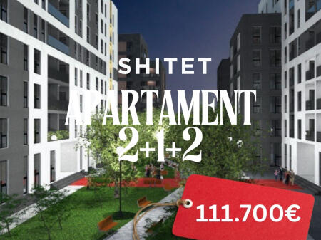 Appartamento 2+1+2 Economico in Vendita | Tirana Ingresso 2, Ex Dogana