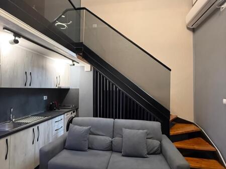 Duplex 1+1, furnished, Elbasan street, 500 euros