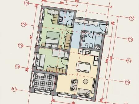 Apartament 2+1 me post parkimi në shitje në Ali Demi, Tiranë – 88 m², 170,000€