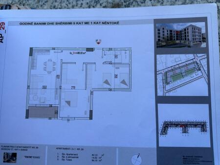 Appartamento 2+1+Balcone in vendita a Kamez.