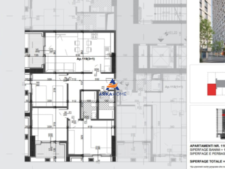 FOR SALE APARTMENT 3+1+BALCONIES "FILIGREE TOWER, XHANFIZE KEKO STREET" 274,120 EURO