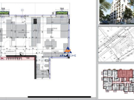 VENDESI APPARTAMENTO 2+1+2BALCONI " VICINO ALLA STRADA DHIMITER KAMARDA, ALI DEM" 168.000 EURO