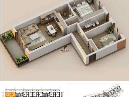 FOR SALE APARTMENT 2+1+2 TEG 221.400 EURO