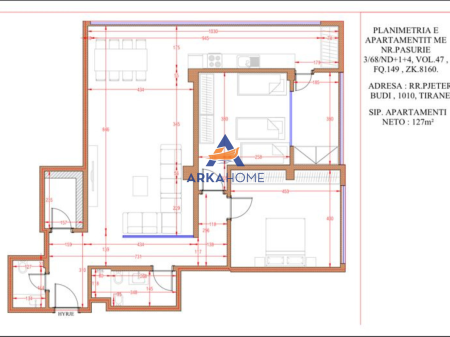 IN VENDITA APPARTAMENTO 2+1+BALCONE "VIA ELBASAN" 450.000 EURO