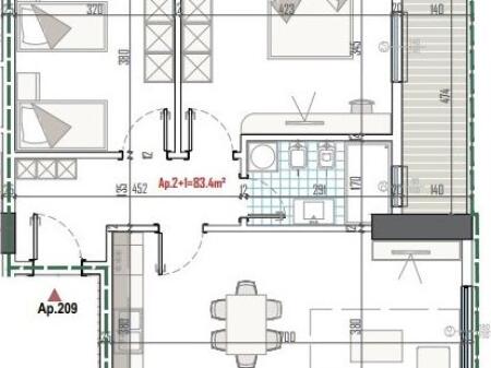 Appartamento 2+1 in vendita a Kamez