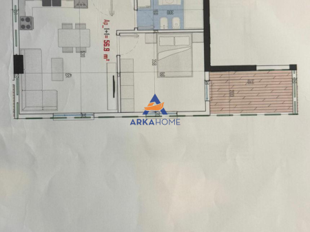 FOR SALE APARTMENT 1+1+ BALCONY "ILIRIA COMPLEX, PASKUQAN" 85,319 EURO