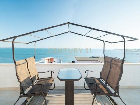 APPARTAMENTO 3+1+2T CON VERANDA 160 m² – SPIAGGIA, DURAZZO