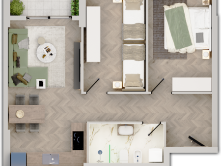 Apartment 2+1 for sale Univers City