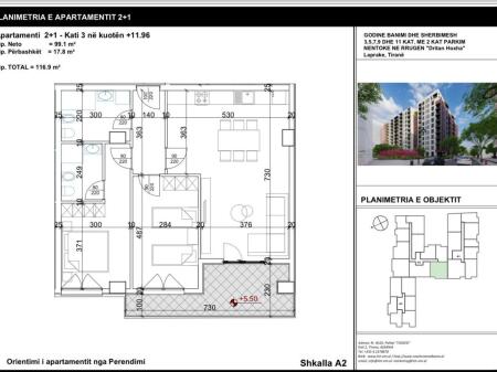  Appartamento 2+1 in Vendita – Complesso Aura, Via Dritan Hoxha 